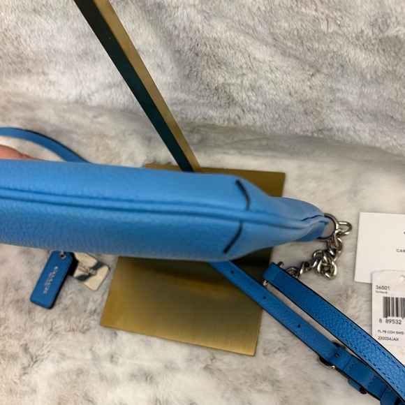 Coach NWT Swagger Crossbody Adjustable Chain and leather strap front slip pocket - Picture 8 of 13